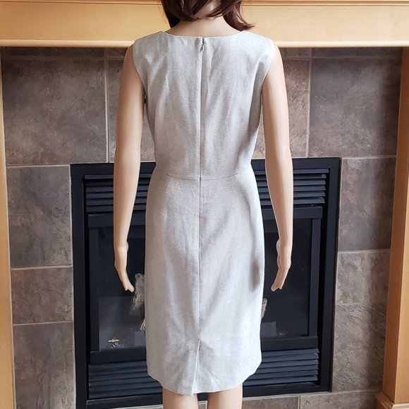 BANANA REPUBLIC, Italian gray wool sleeveless shift dress - Picture 9 of 15